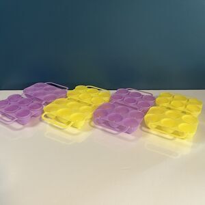Jello Jigglers Egg Molds Jello Shots Set of Four 2 Smooth & 2 Etched